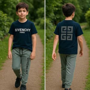 Kids Tracksuits Givenchy Blue(3)