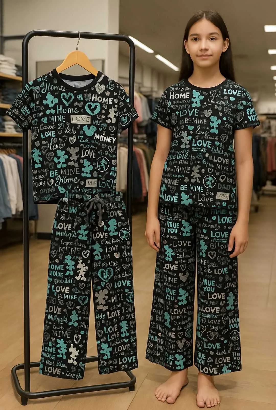 Trendy Cotton Palazzo Sets for Girls - Stylish & Comfy! Black(3) - Image 1