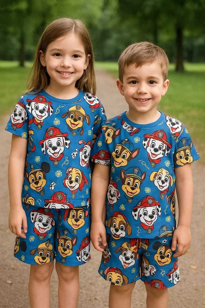 Kids Shorts Set Paw Patrol Blue(5-7) - Image 1