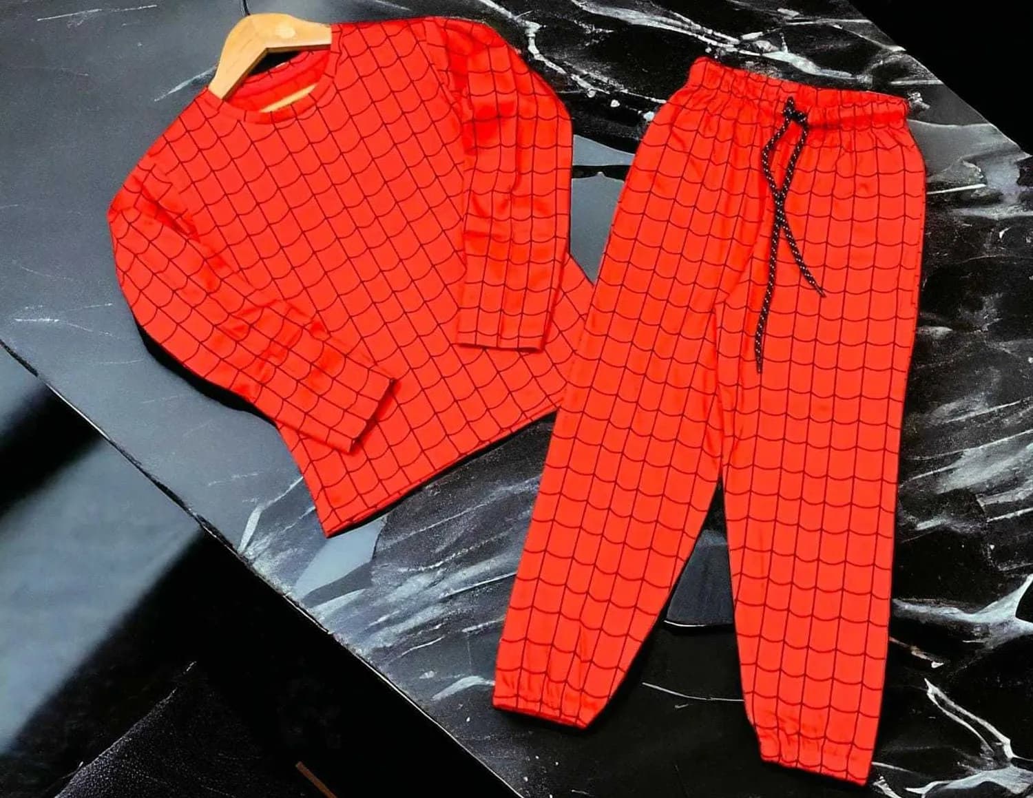 Full Sleeves Co-Ords Unisex Sets Red Spiderman(9) - Image 2