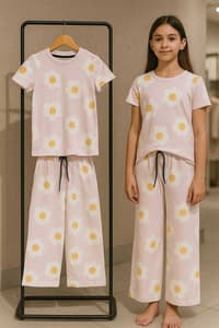 Trendy Cotton Palazzo Sets for Girls - Stylish & Comfy! Flower(3)