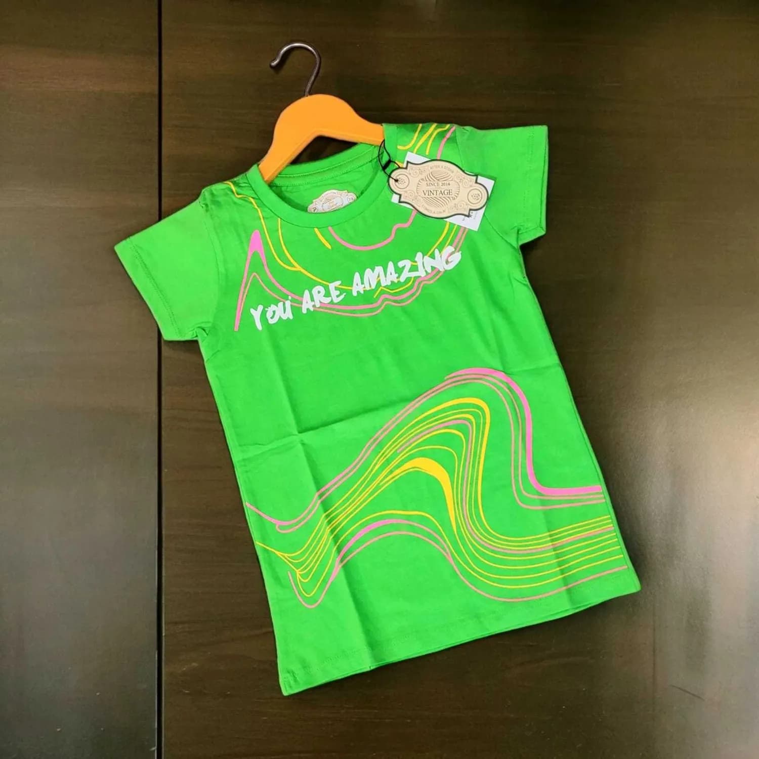 Girls Premium Tshirts Green(5) - Image 1