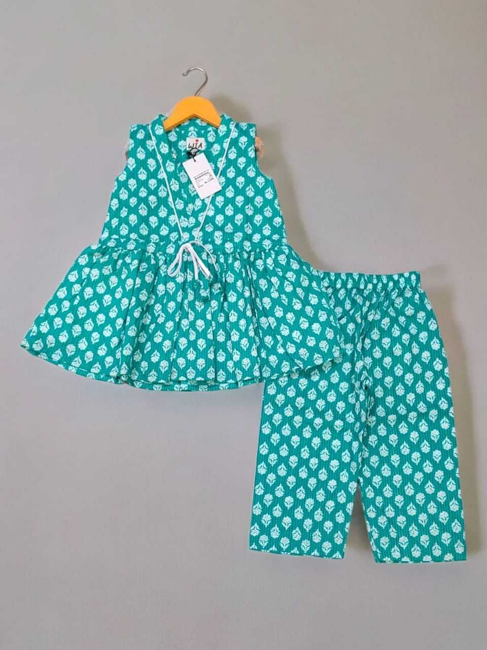 Jaipuri Cotton Sets for Kids - Comfort Meets Tradition! 
Teal Blue(2) - Image 2