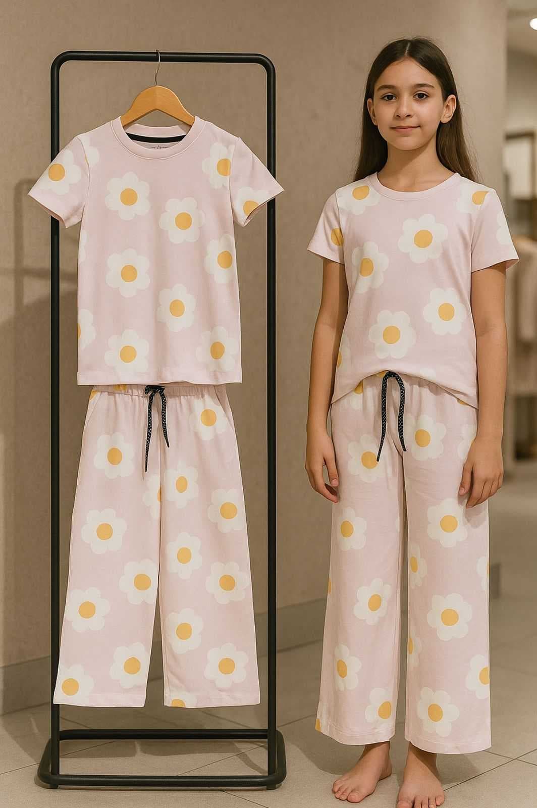 Trendy Cotton Palazzo Sets for Girls - Stylish & Comfy! Flower(3) - Image 1