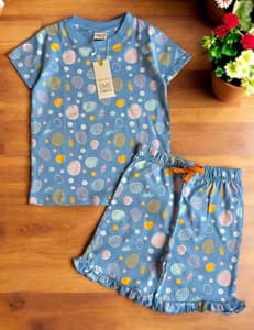 Kids' Cotton Co-ords Sets – Soft. Comfy. Playful.Blue(7)