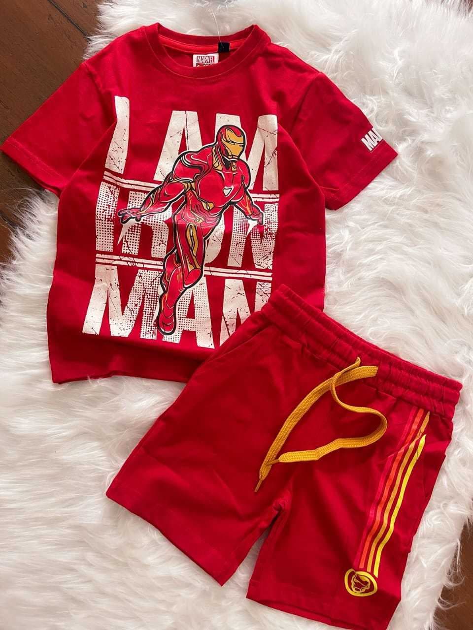 Iron Man Shorts Set for Boys! Red(2) - Image 2
