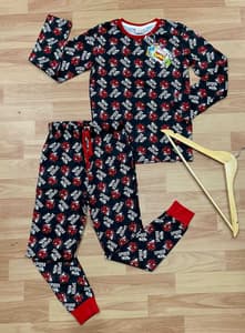 Kids Cotton Full Sleeves Co-Ords Sets Black Spiderman(3)