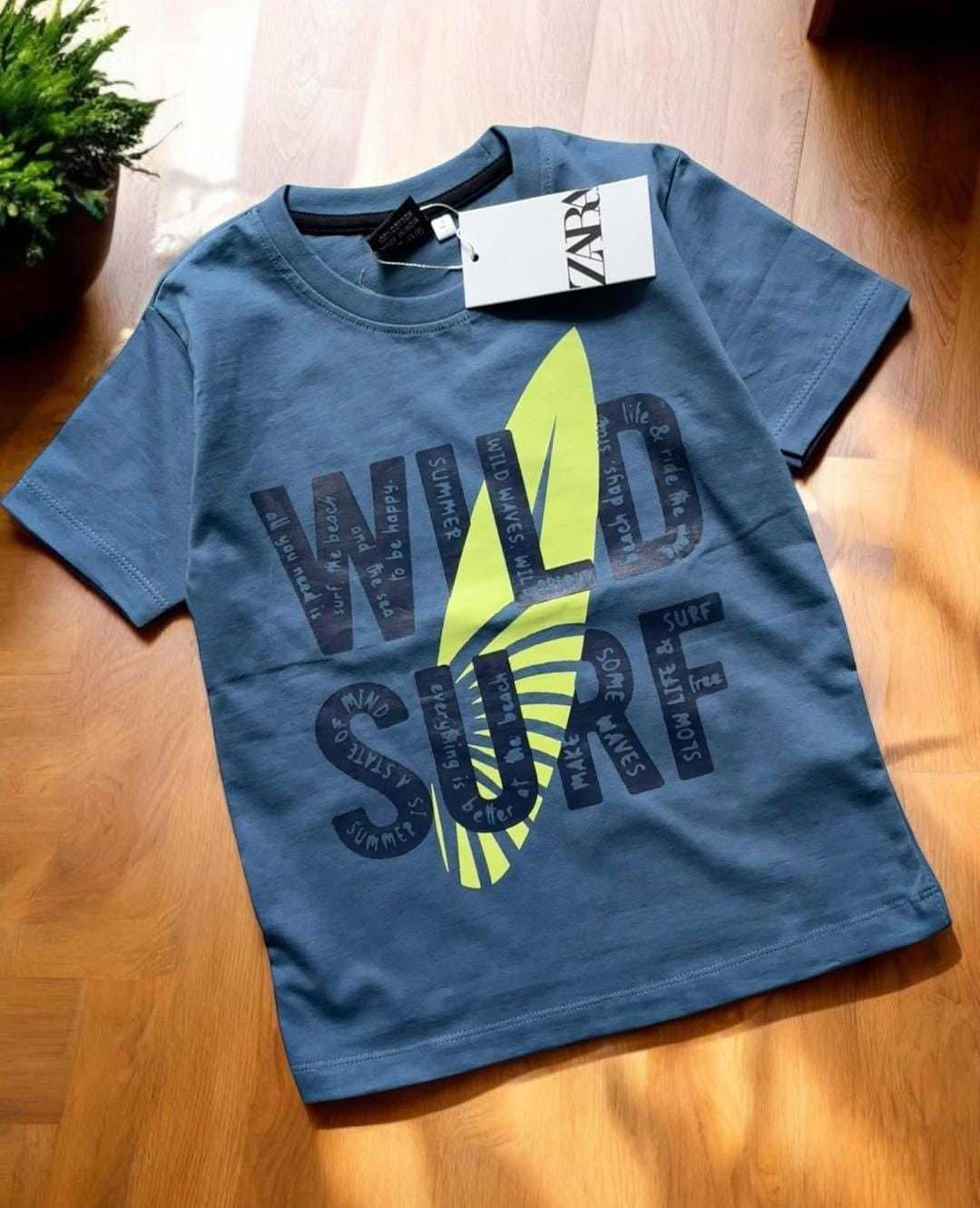 Boys' Graphic T-Shirts –  Pure Cotton! Blue(5) - Image 2