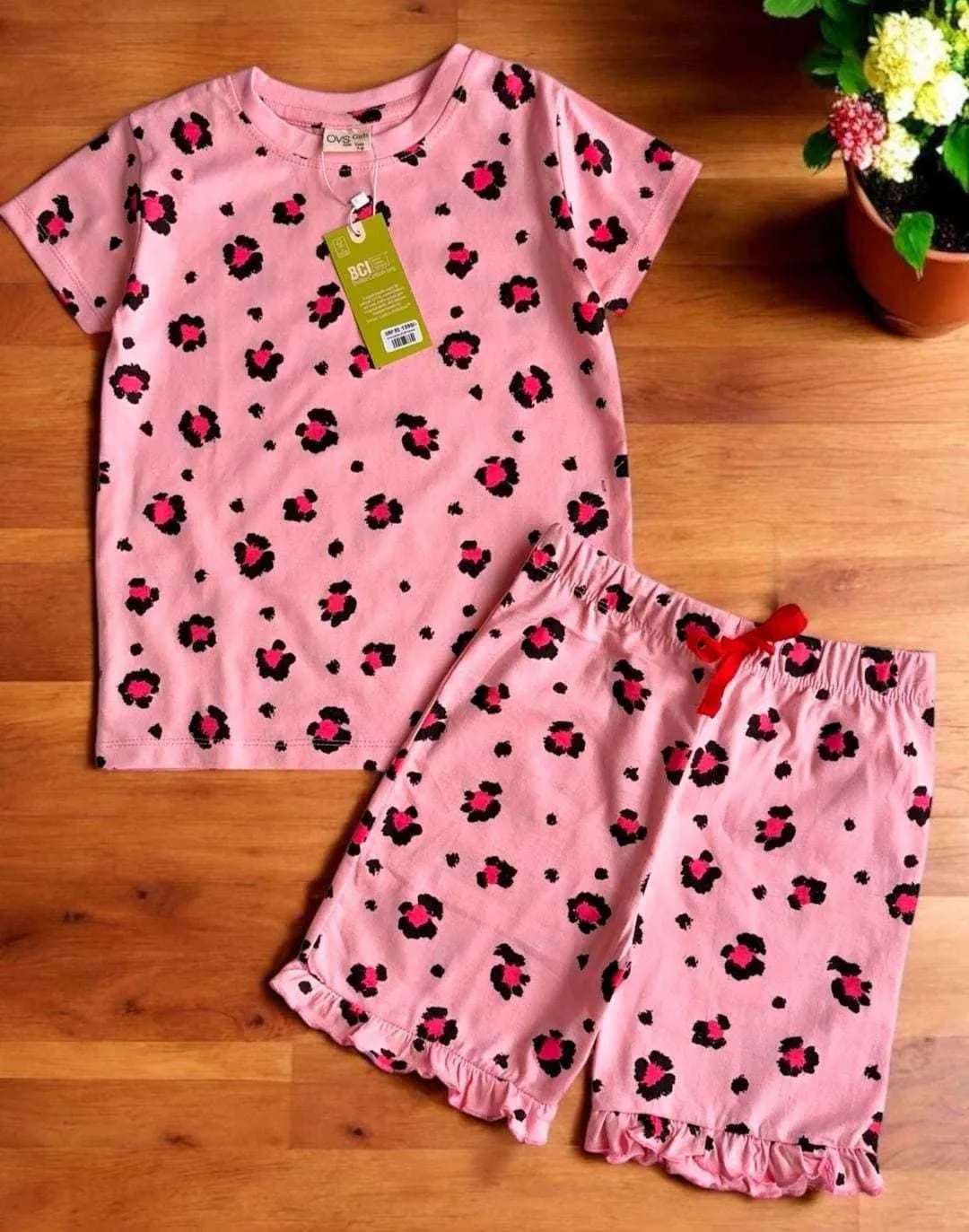 Kids' Cotton Co-ords Sets – Soft. Comfy. Playful.(Pink)(3) - Image 2